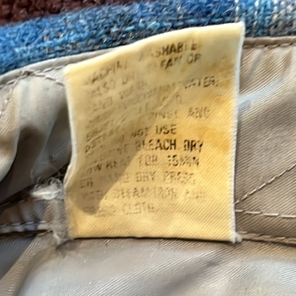 VTG Wool Blue Plaid Open Range Western Pearlized Snap Shirt-Essential Ez 17.5/35 - Picture 13 of 13